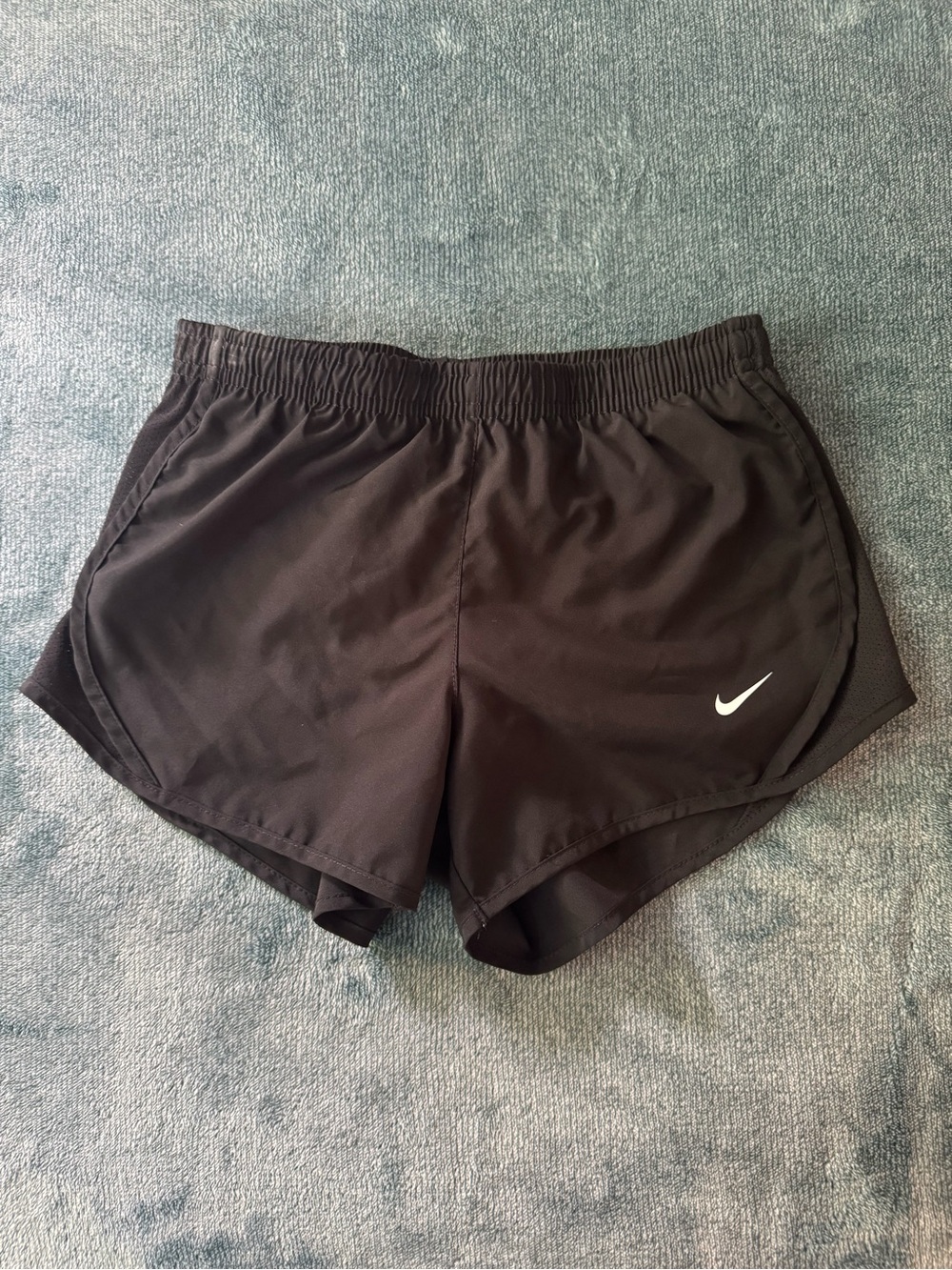 Nike Black Shorts with White Swoosh